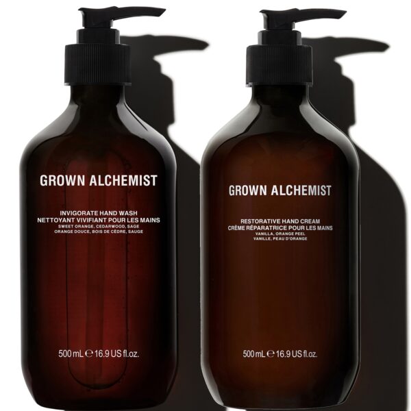 Grown Alchemist Hand Wash + Hand Cream 500ml Duo
