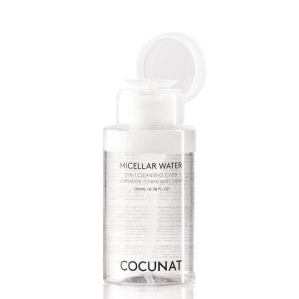 3 in 1 Micellar Water | Cleanses, Tones and Removes Make-up | Aloe Vera | Lavender | Suitable for Sensitive Skin | Silicone and Paraben Free - COCUNAT