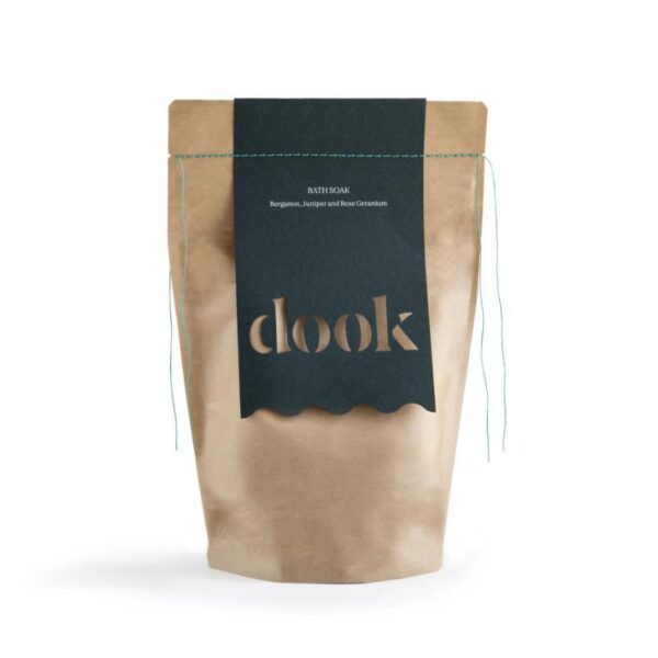 Dook Bath Soak: Bergamot, Juniper & Rose Geranium Bath Salts 400g Bag