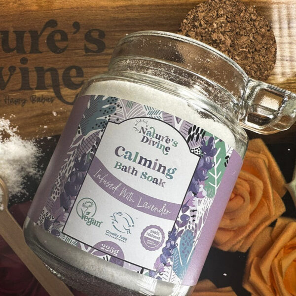 Nature's Divine Calming Lavender Bath Salts 225g