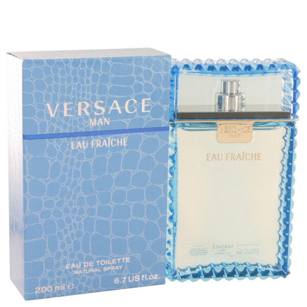 Versace Mens Man Eau Fraiche Eau De Toilette Spray (Blue) By 200 ml - Multicolour - One Size