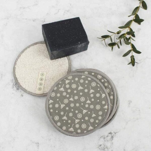 A Slice of Green Large Organic Cotton Facial Pads - Meadow - Pack of 5