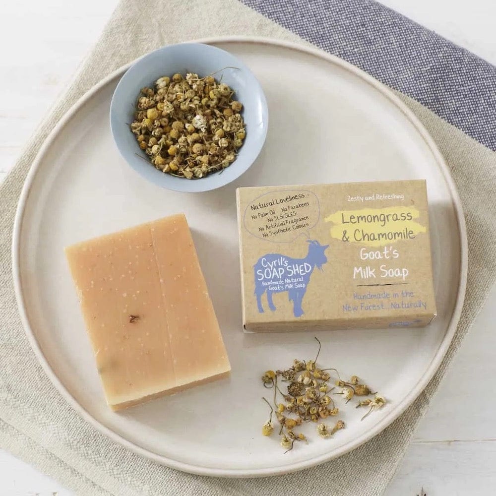 Cyril's Soap Shed Goat's Milk Soap - Lemongrass & Chamomile | Plastic-Free