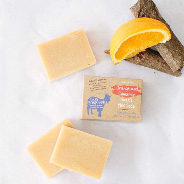 Cyril's Soap Shed Goat's Milk Soap - Orange & Cinnamon | Plastic-Free