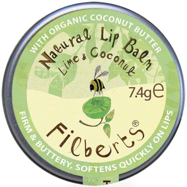 Lime & Coconut Natural Lip Balm by Filberts Bees
