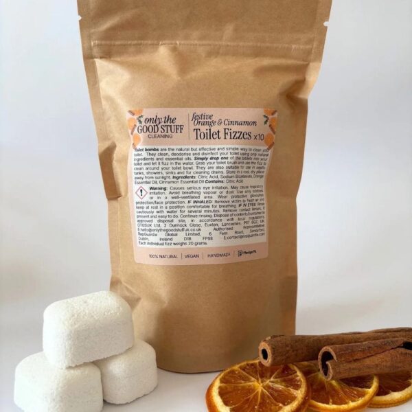 Festive Toilet Fizzes - Orange & Cinnamon Pack of 10
