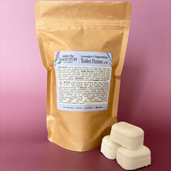 Lavender & Peppermint Toilet Fizzes - Pack of 10